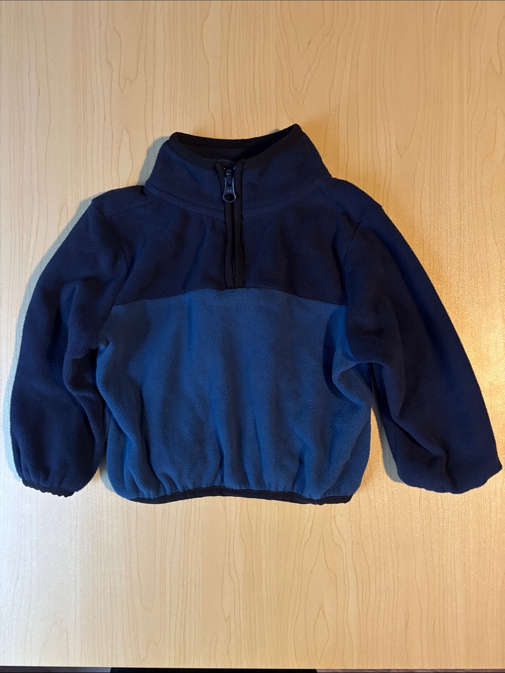 The Children's Place Two-Tone Navy & Royal Blue Half-Zip Coat